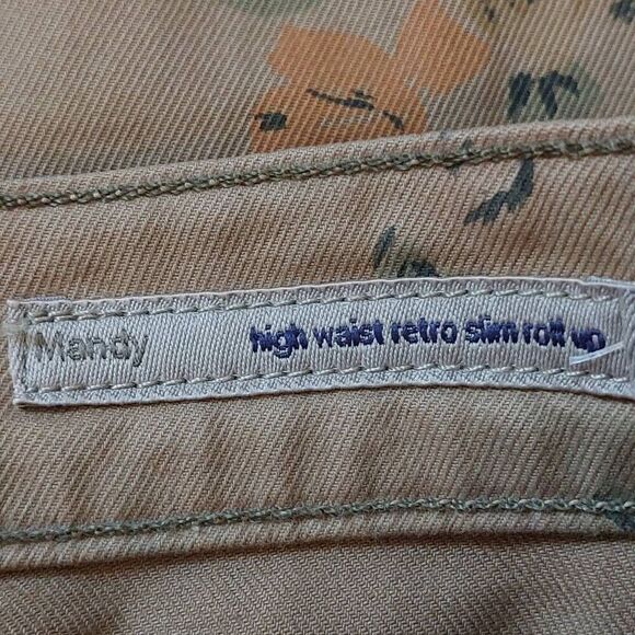 NWT Citizens of humanity Mandy Floral print jeans High Waist size 25 - Picture 10 of 12